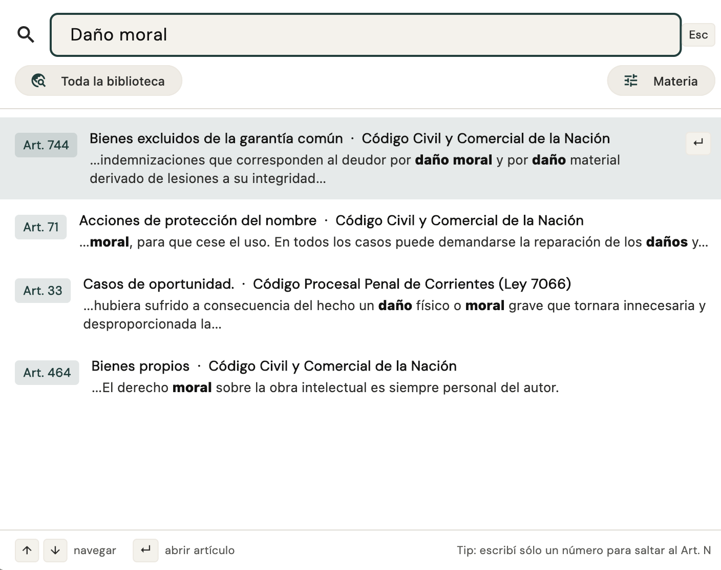 Digesto — búsqueda full-text
